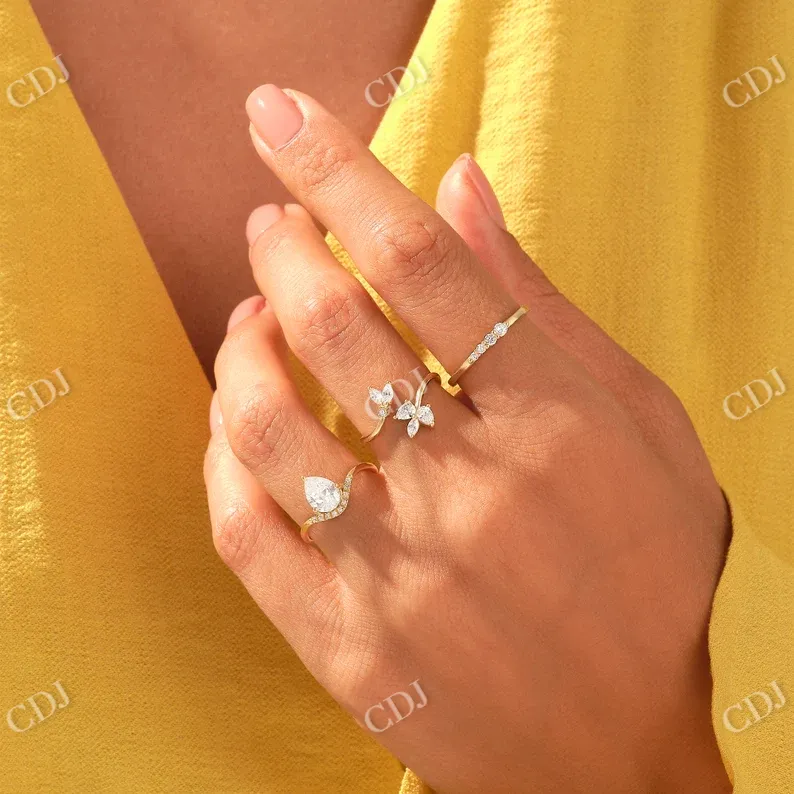 0.13CTW Ascending Round Diamond Wedding Band