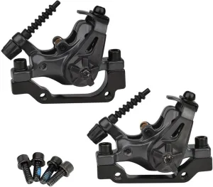 1 Pair Mechanical Disc Brake Caliper,MTB Dual Piston Line Pulling Brakes Aluminum Alloy Calipers,Front & Rear Disc Brake for Road Bike,Mountain Bike