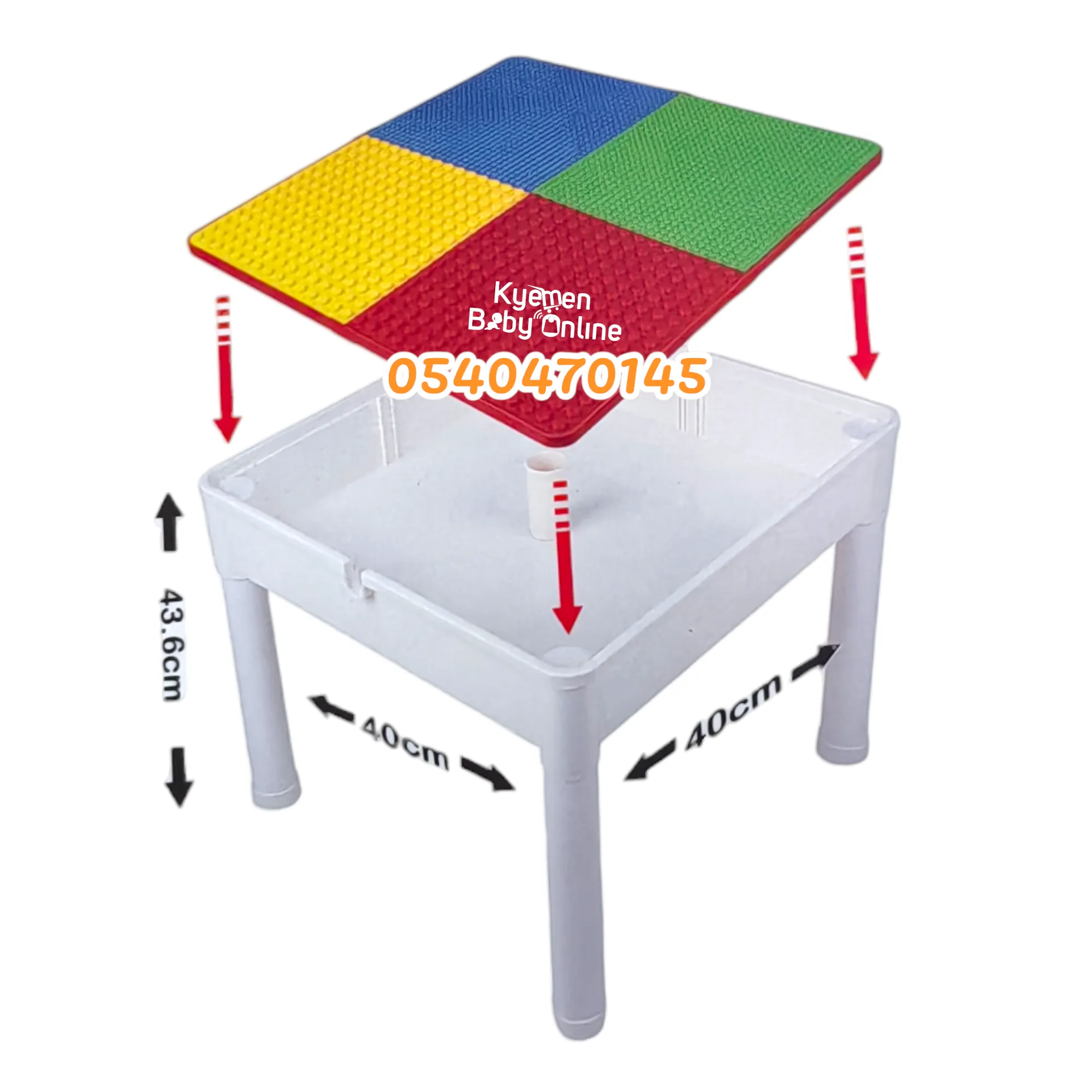 3 In 1 Multi-Functional Learn Desk / Blocks Desk / Kids Table And Chair 18months  [JM289156]