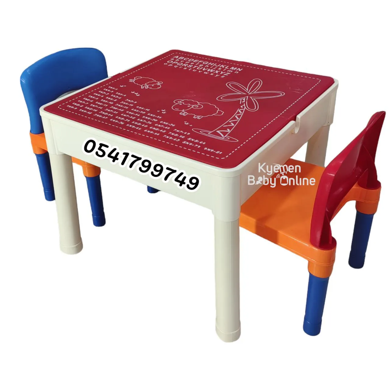3 In 1 Multi-Functional Learn Desk / Blocks Desk / Kids Table And Chair 18months  [JM289156]