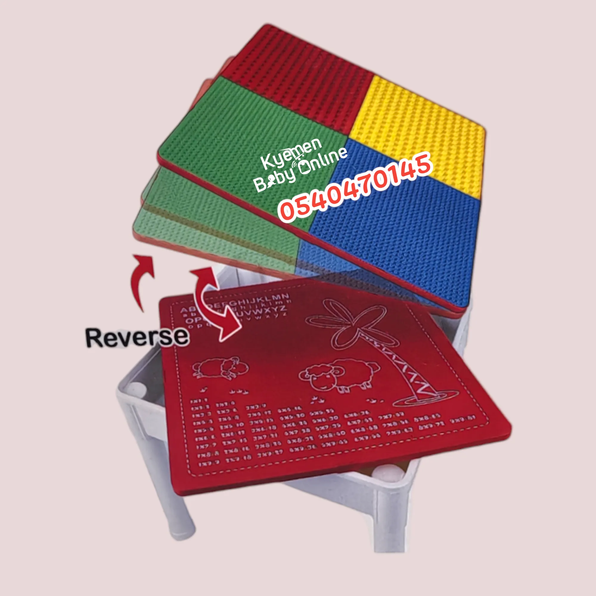 3 In 1 Multi-Functional Learn Desk / Blocks Desk / Kids Table And Chair 18months  [JM289156]
