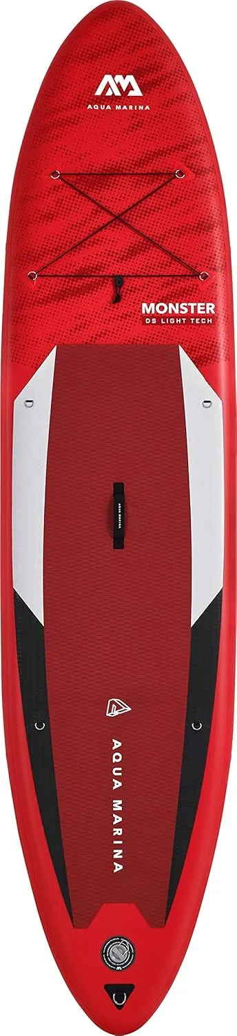 Aquamarina Unisex Adult - All-Around Isup, 3.66m/15cm, Monster All Around iSUP 3 66m 15cm with Paddle and Safety Leash, Rot, 366 x 84 15 cm EU