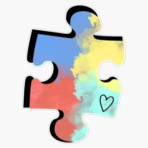 Autism Puzzle Piece Sticker Vinyl Decal Car Laptop Wall Window Bumper Sticker 5"