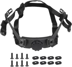 AZB Tactical Helmet Strap Adjustable Chin Strap Inner Suspension System with Bolts and Screws for Tactical Fast MICH IBH Airsoft Helmets