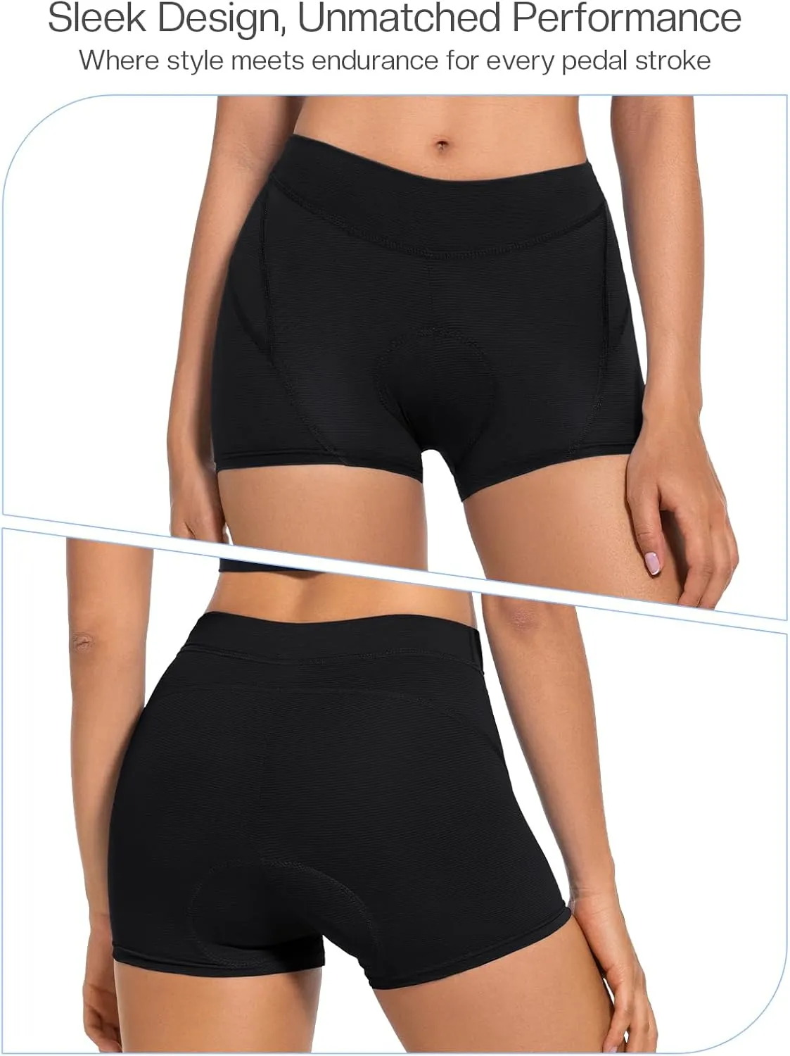 BERGRISAR Women's Cycling Underwear 4D Padded Bike Shorts Biking Bicycle Undershorts Mountain Bike Undershorts