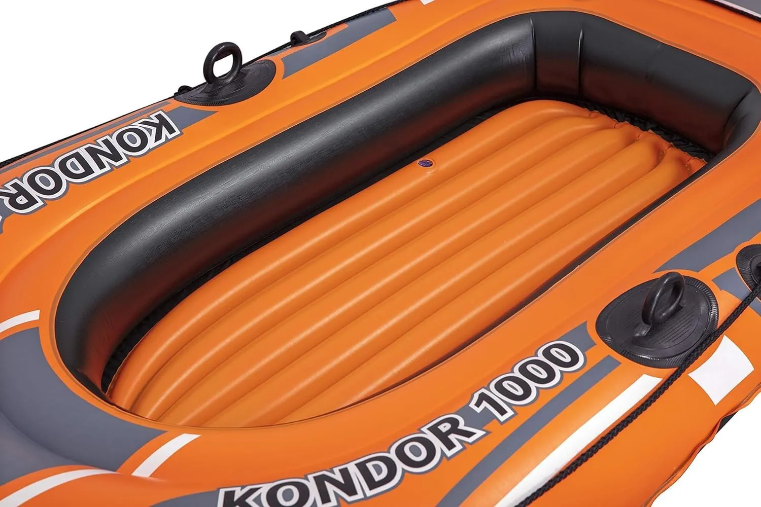 Bestway Inflatable Boat, Kondor Elite, One-man Raft with Heavy Duty Handles and Interlocking Valves Hand Pump, Multiple Sizes