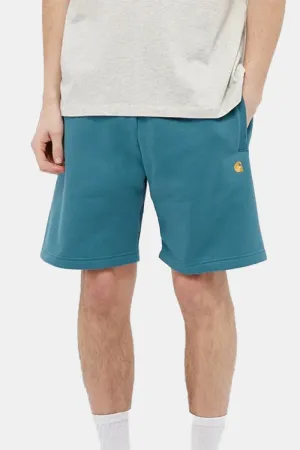 Carhartt WIP Chase Sweat Shorts (Hydro & Gold)