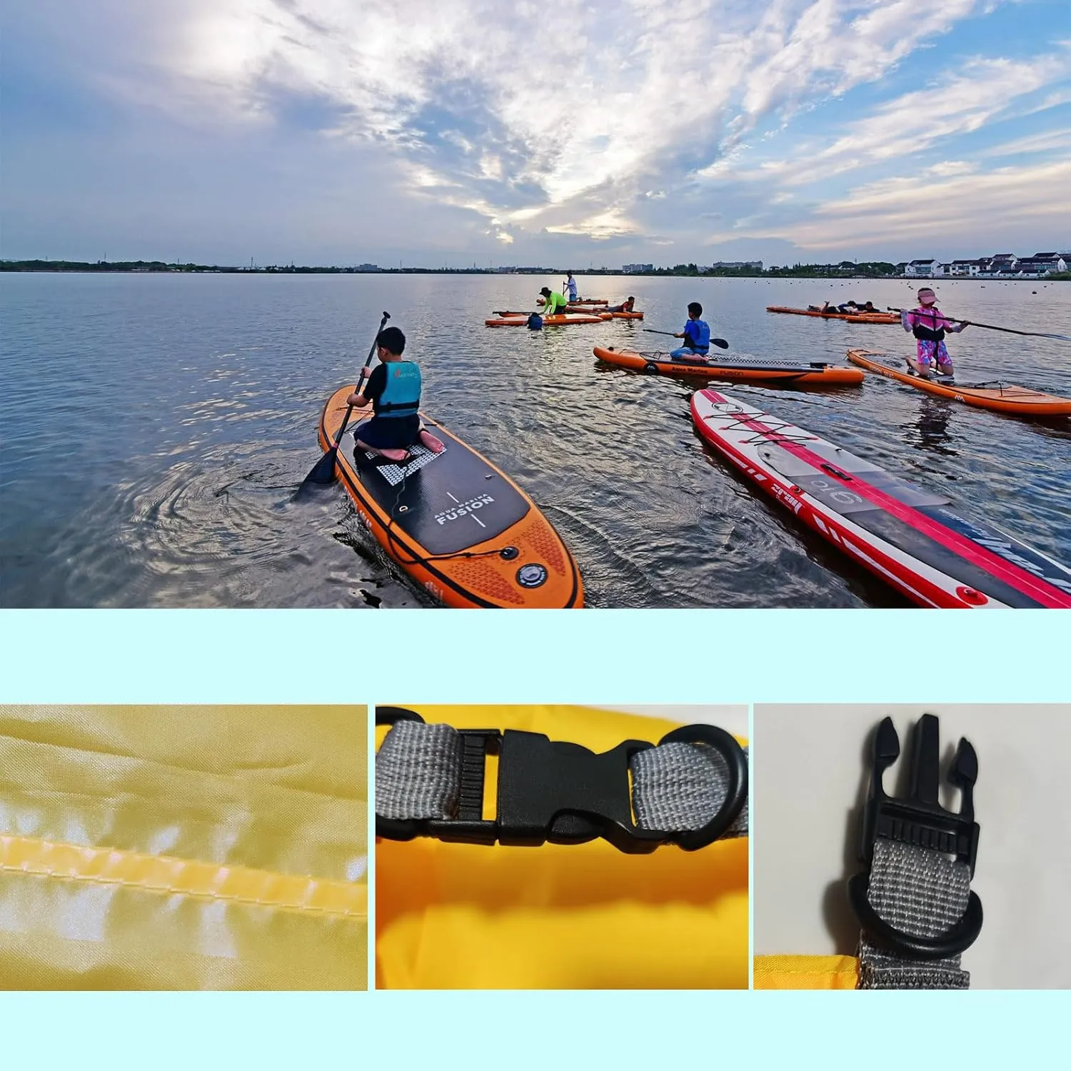 Dry Bags Waterproof, Ultralight Dry Sack, 10L/20L/40L/70L Waterproof Bags,Roll Top Sack for Kayaking, Beach, Rafting, Boating, Hiking, Camping,Swimming (Black, 40L)