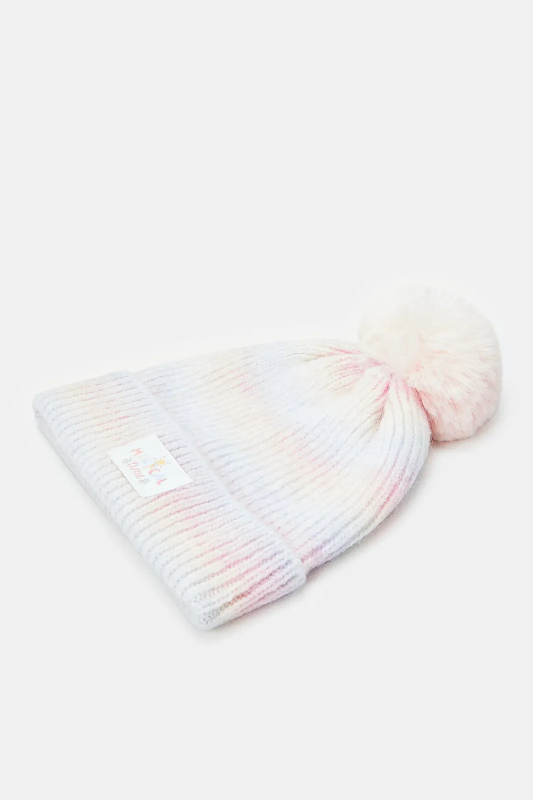 Girls Assorted Knitted Cap Set (2 Piece)