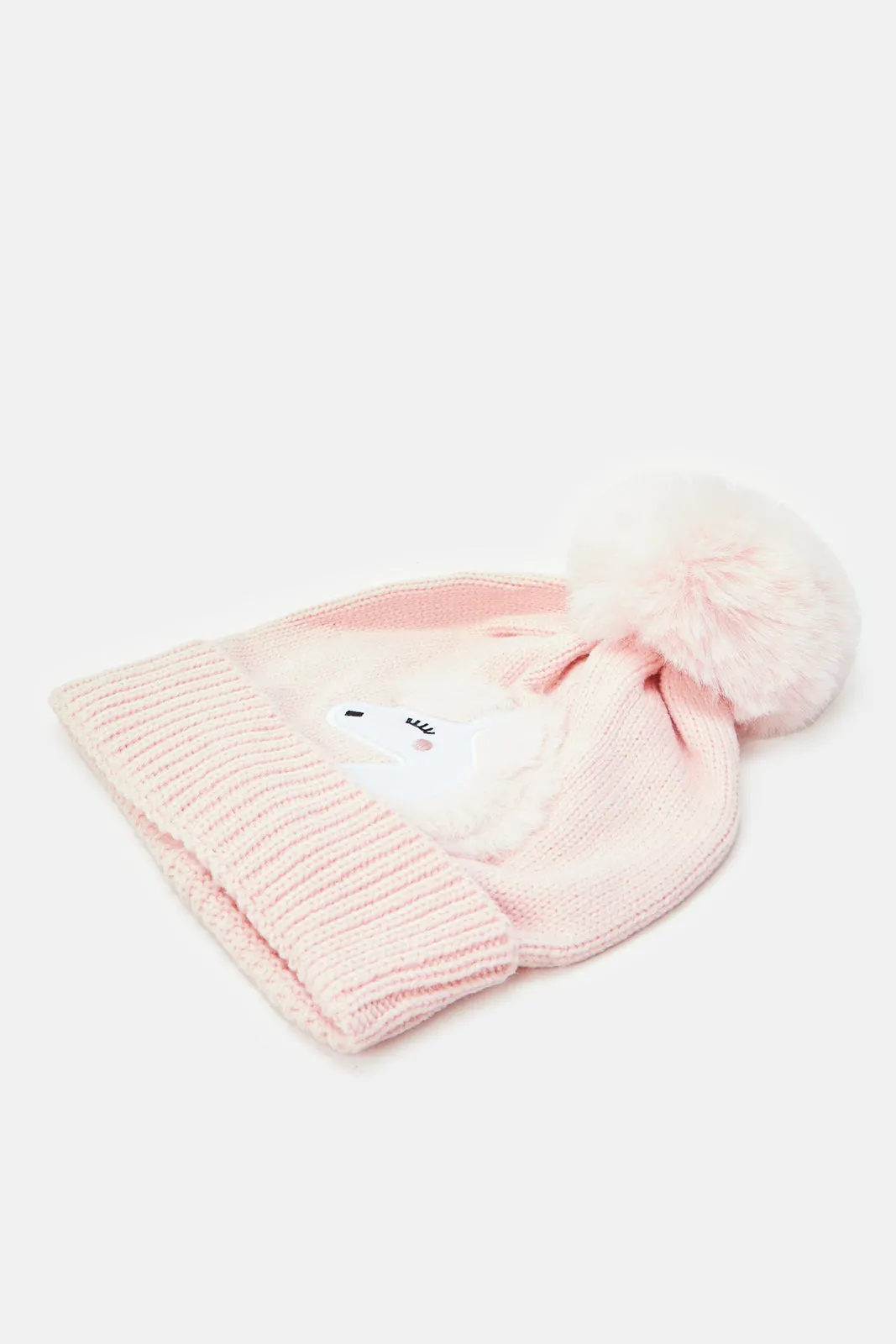 Girls Assorted Knitted Cap Set (2 Piece)