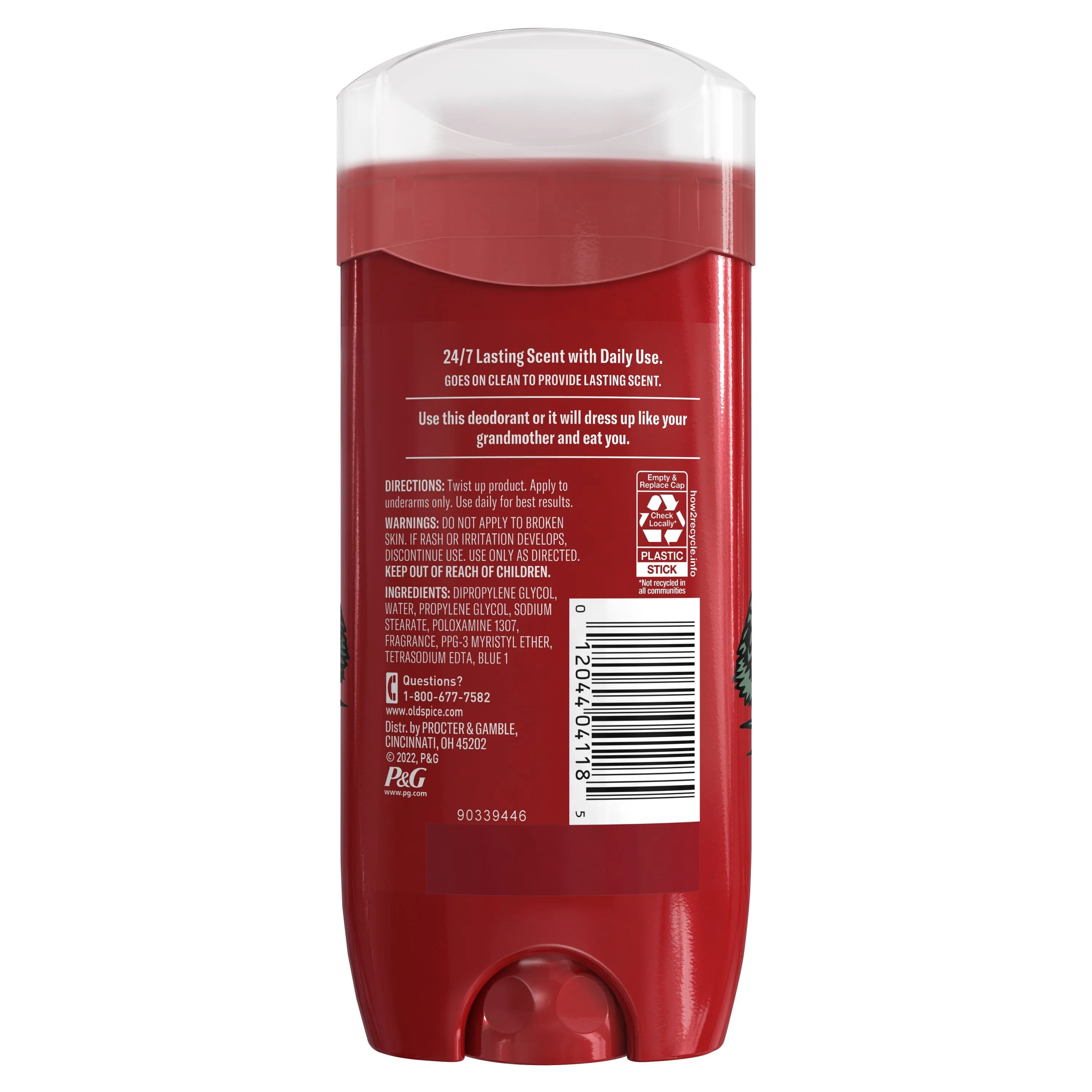 Old Spice Aluminum Free Deodorant for Men, Wolfthorn, 48 Hr. Protection, 3.8 oz