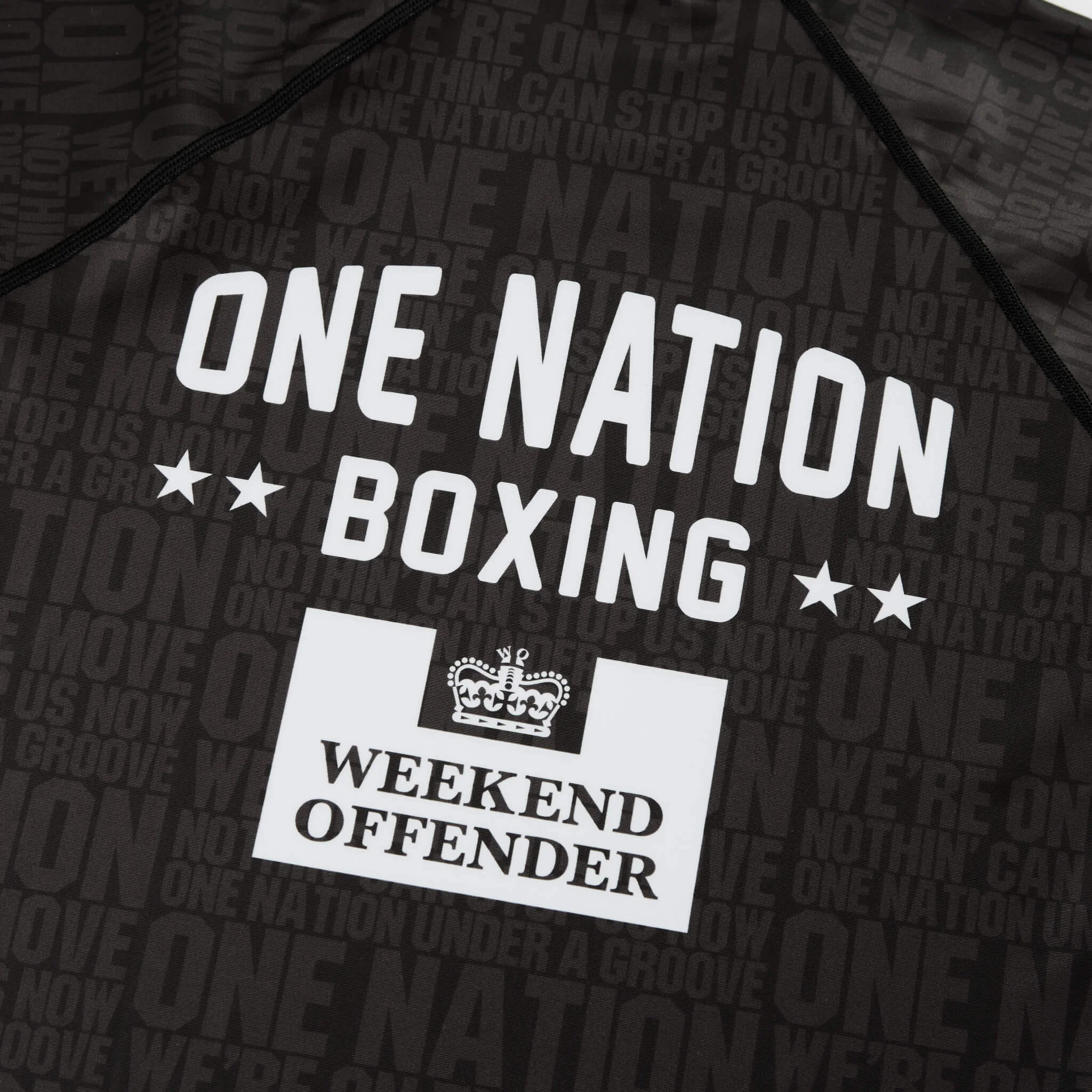 One Nation Rashguard and Shorts Set Black