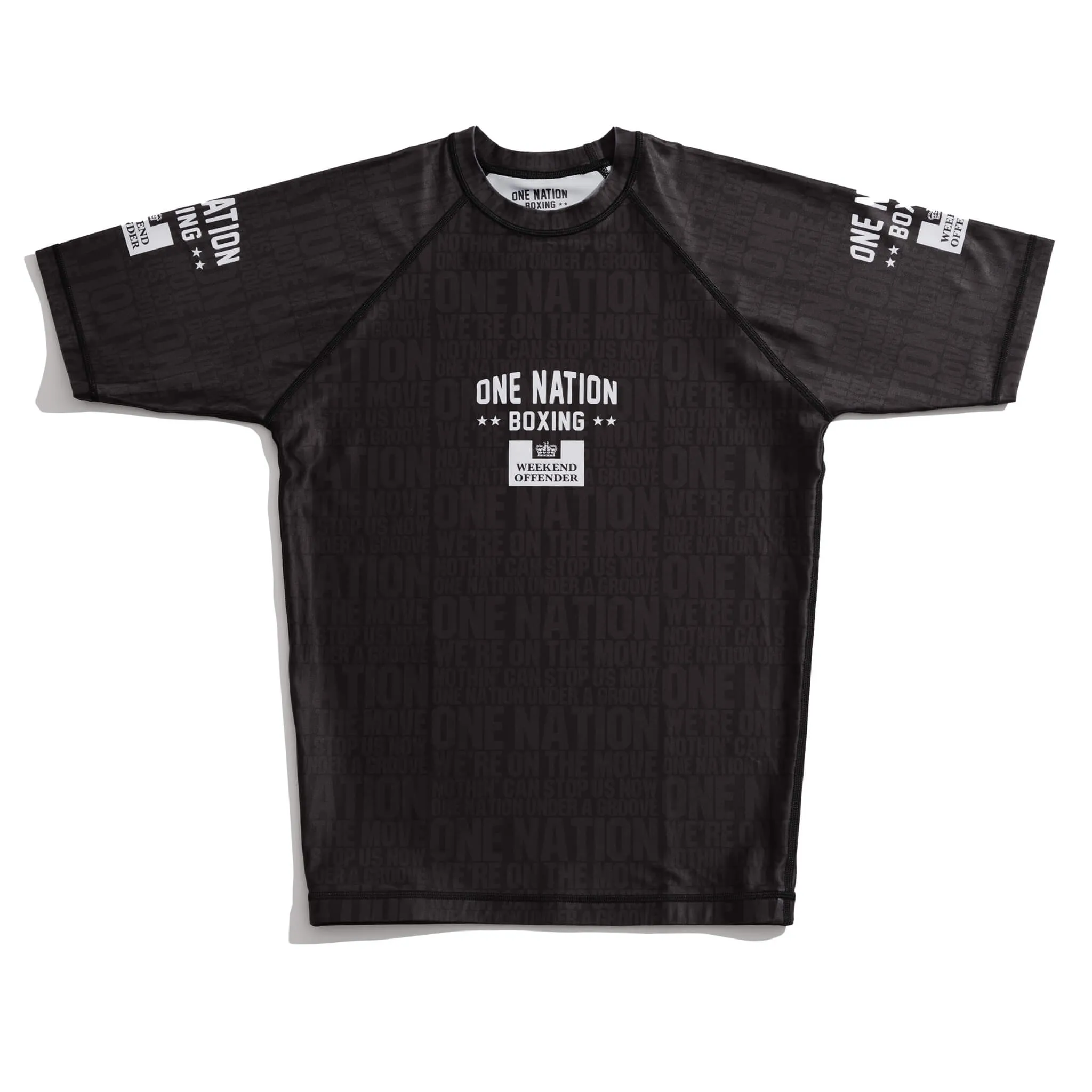 One Nation Rashguard and Shorts Set Black