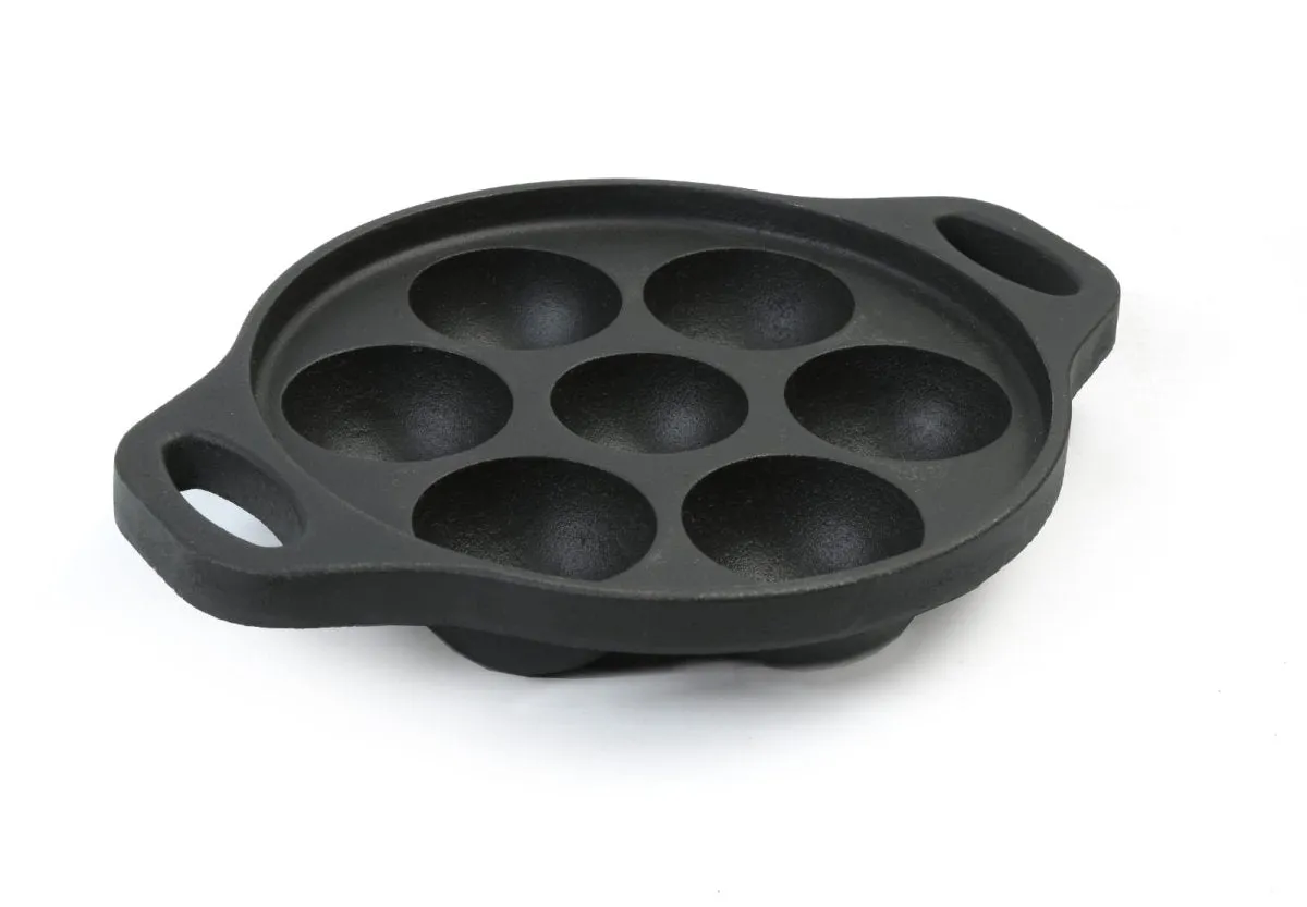 Pre Seasoned Cast Iron Appe/ Paniyaram/ Paddu pan | 7 pit
