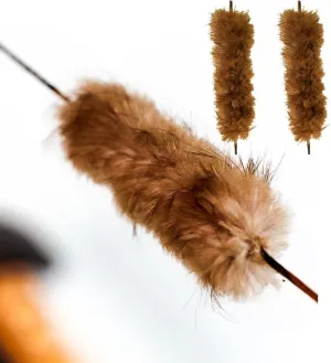 Shatterproof Archery Beaver Fur Bowstring Silencers Bow String Silencers for Recurve & Longbow