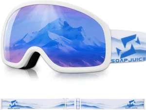 Ski Goggles Full Frame, Anti-Fog, UV Protection, Full Coating, Windproof for Snowboarding and Skiing Snow Sports