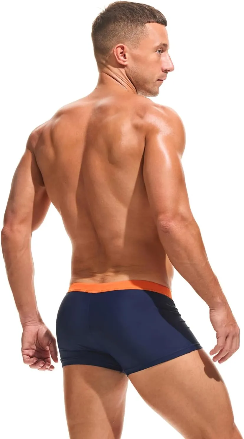 Taddlee Swimsuits Men's Swim Boxer Trunks Sexy Swimwear Square Cut Board Shorts
