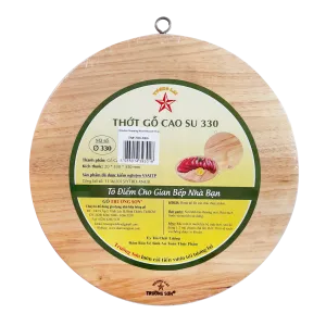Truong Son Wooden Chopping Board - Round 33cm (1,2kg)
