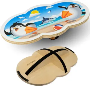 Wooden Balance Board Kids, Wobble Board For Balance, Balance Board Toddler Supporter, Balance Boards for Stability and Core Training